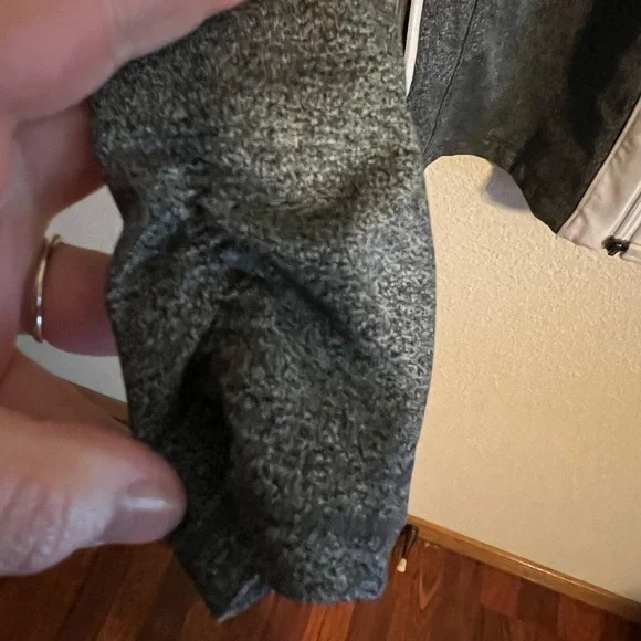 Gray and White Zip-Up Jacket - Picture 4 of 10